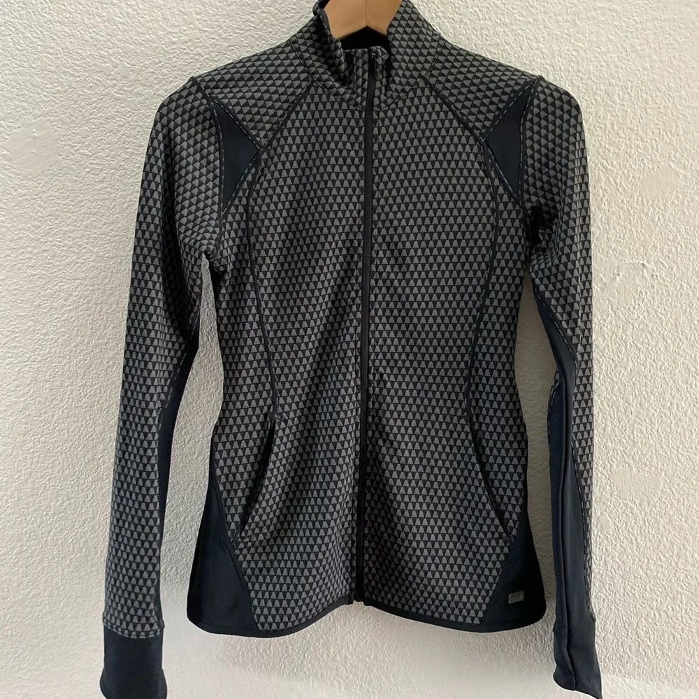 ASICS Fitsana Zip Jacket 125883 XS Extra Small EUC $90 Gym Running